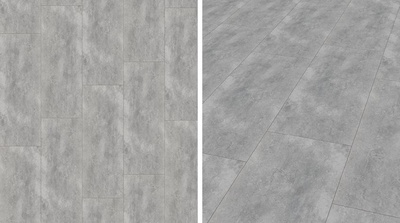 KWG Vinyl Antigua Stone Exclusiv Cement grey gefast Fertigfuboden